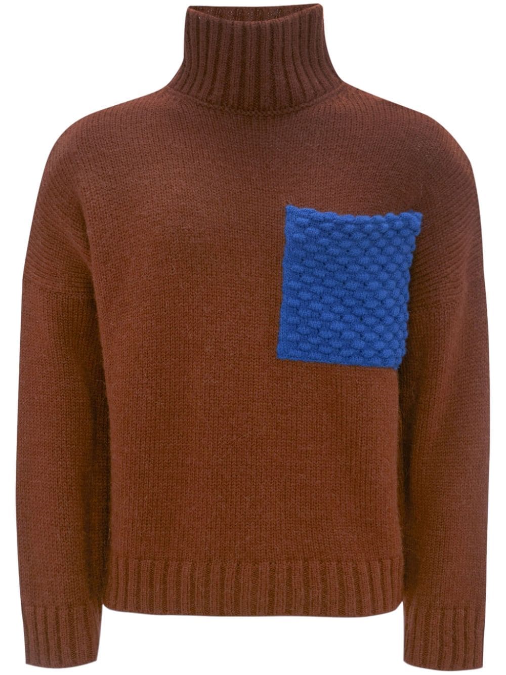 JW Anderson Popcorn Pullover mit aufgesetzter Tasche - Braun von JW Anderson