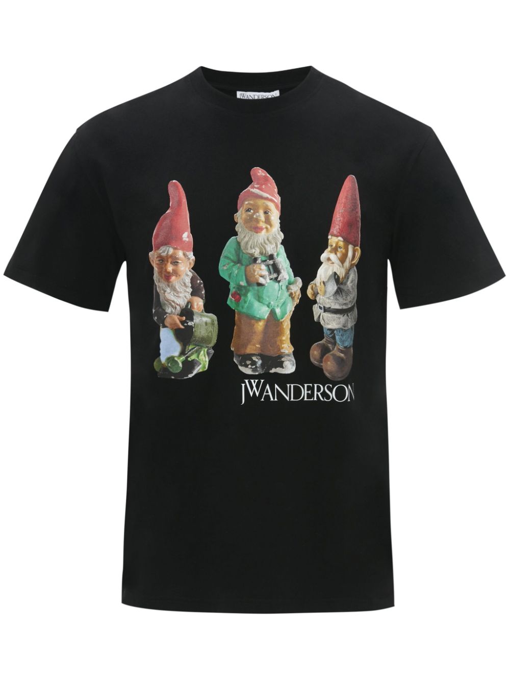 JW Anderson T-Shirt mit Gnome Trio-Print - Schwarz von JW Anderson