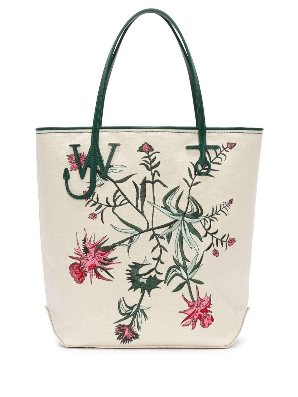 JW Anderson Tall Anchor Shopper aus Canvas - Weiß von JW Anderson