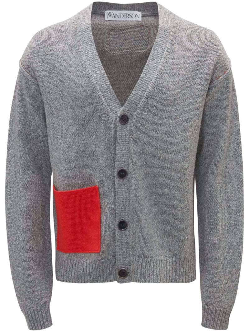 JW Anderson Zweifarbiger Cardigan - Grau von JW Anderson