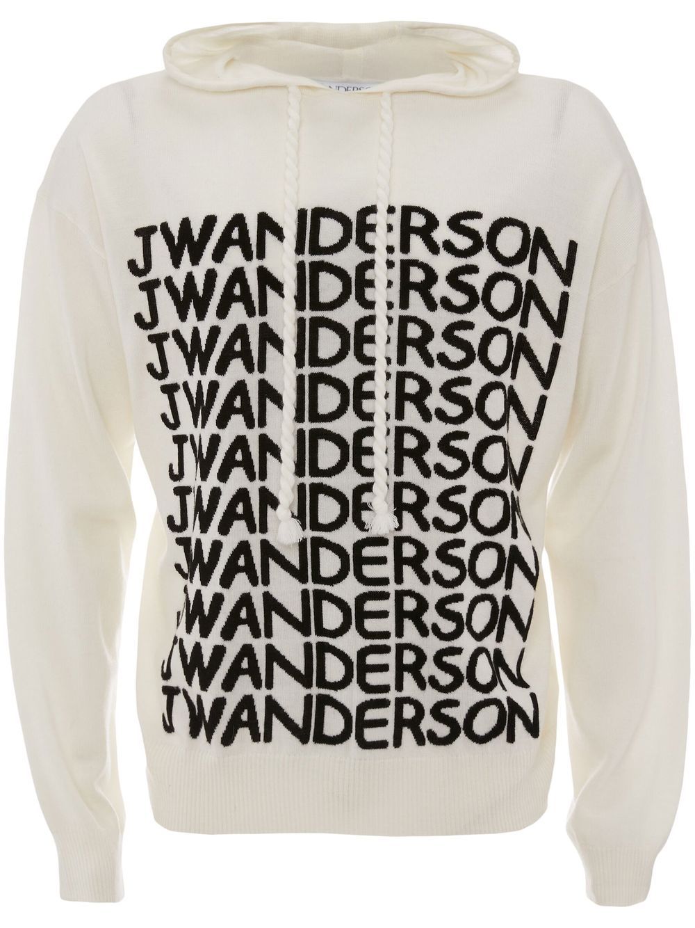 JW Anderson Hoodie mit Intarsien-Logo - Weiß von JW Anderson