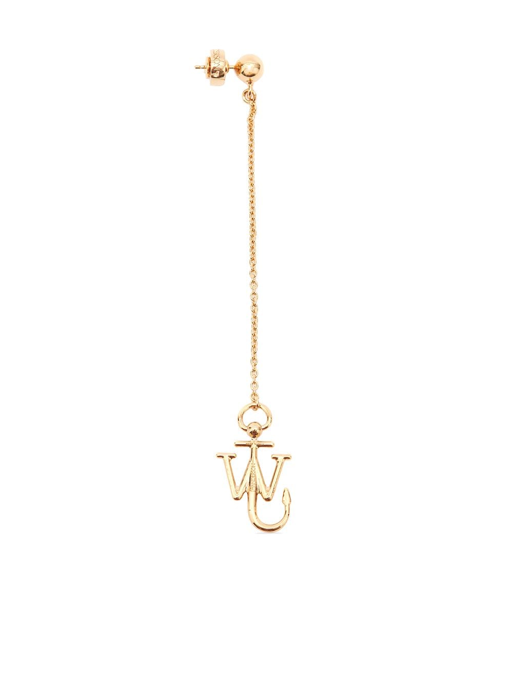 JW Anderson Ohrring mit Logo - Gold von JW Anderson