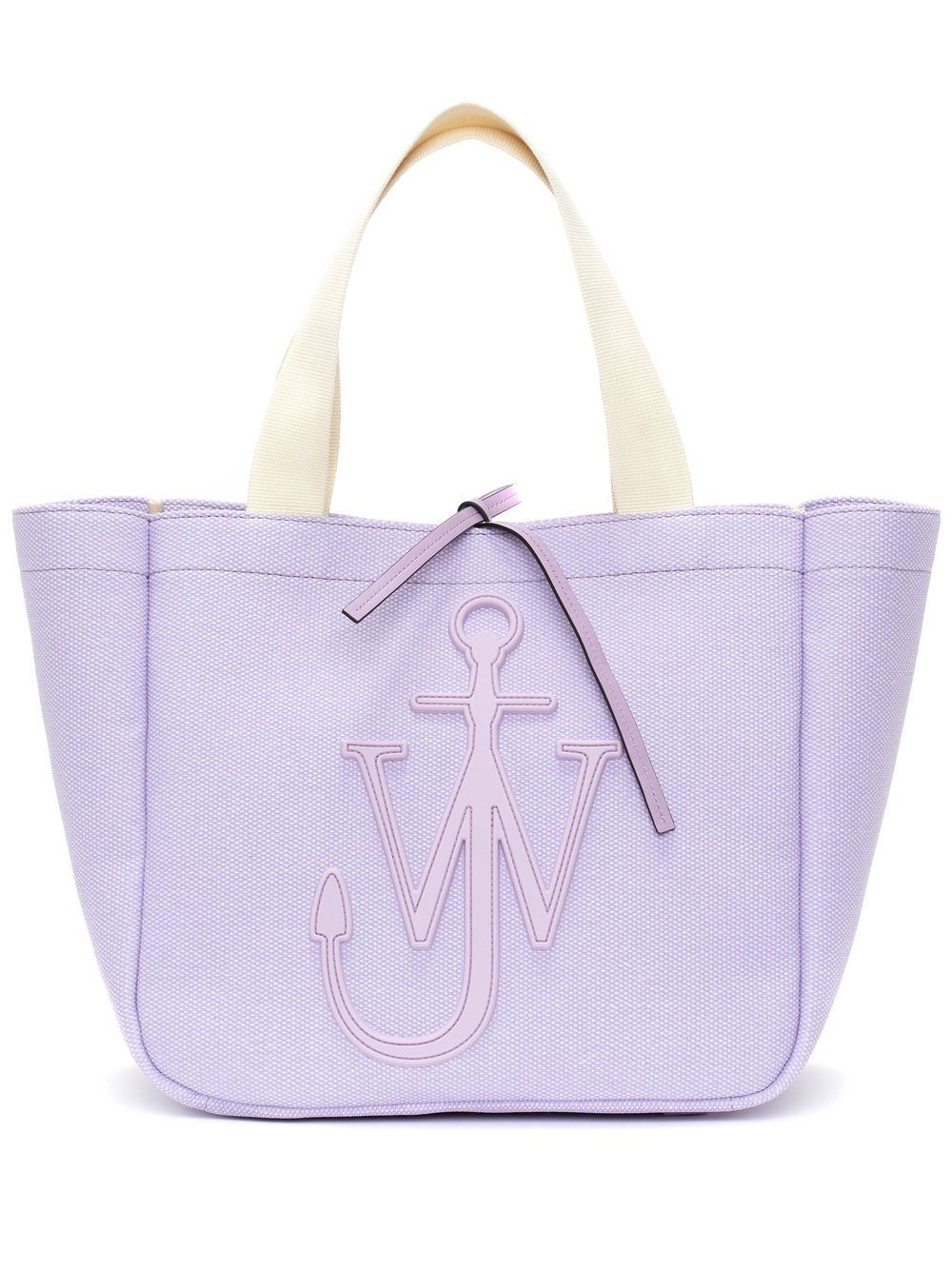 JW Anderson Shopper aus Canvas mit Logo-Patch - Violett von JW Anderson