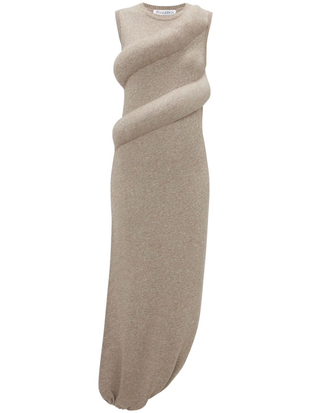 JW Anderson Gepolstertes Strick-Maxikleid - Nude von JW Anderson