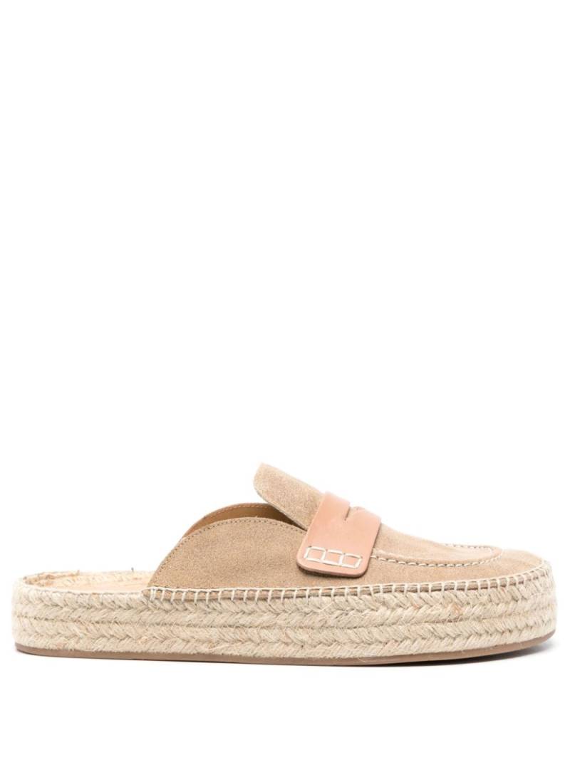 JW Anderson Espadrilles aus Leder - Nude von JW Anderson