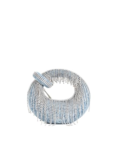 JW PEI Damen Abacus Handtaschen - Blau Denim Kunstfell - Mini von JW PEI