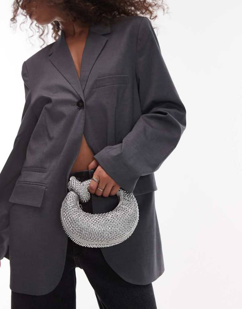 JW PEI - Abacus - Handtasche in Silber mit Verzierung von JW PEI