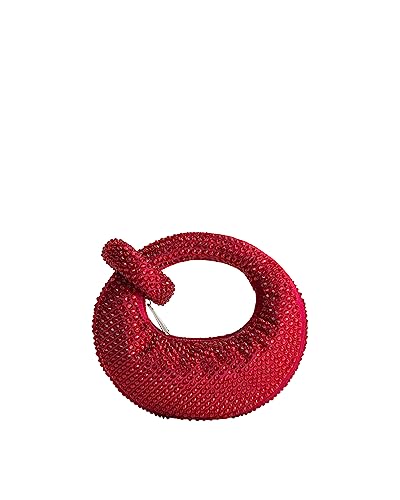 JW PEI Damen Abacus Handtaschen - Rot Kunstfell - Mini von JW PEI