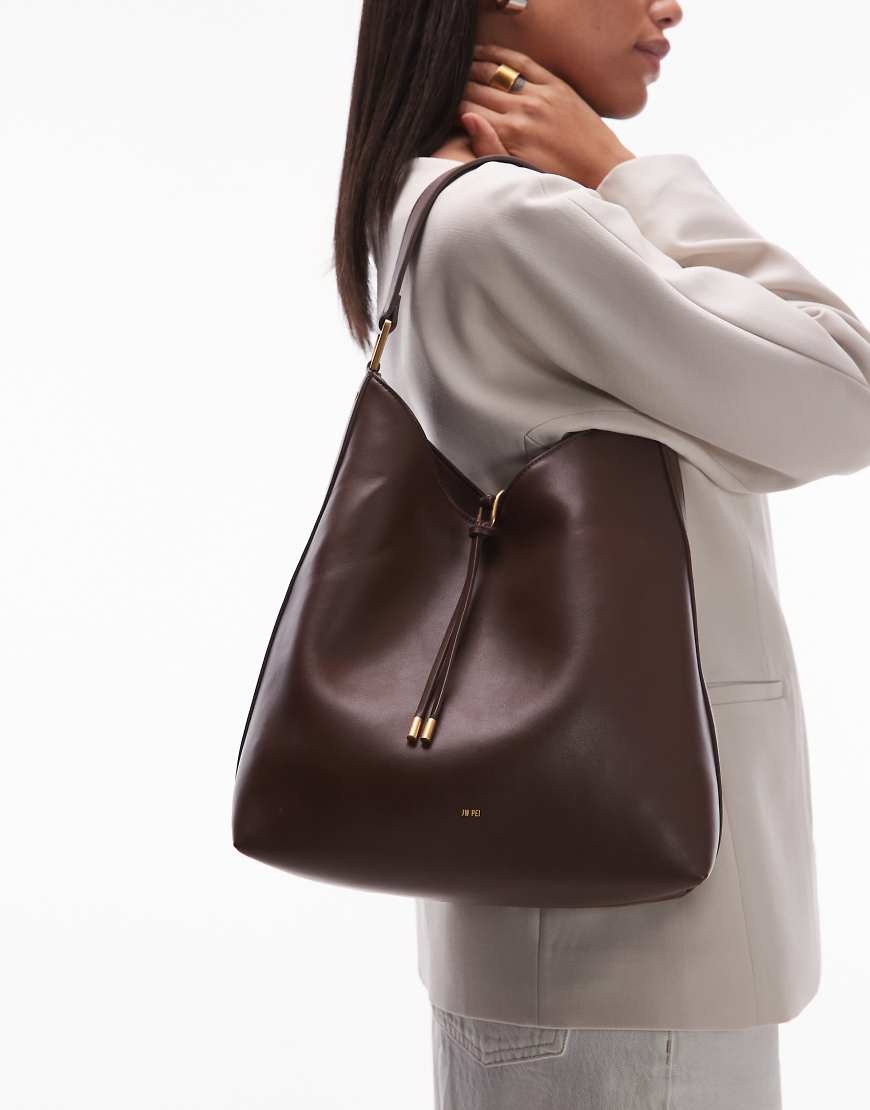 JW PEI - Aria - Weiche Schultertasche in Schokobraun-Brown von JW PEI