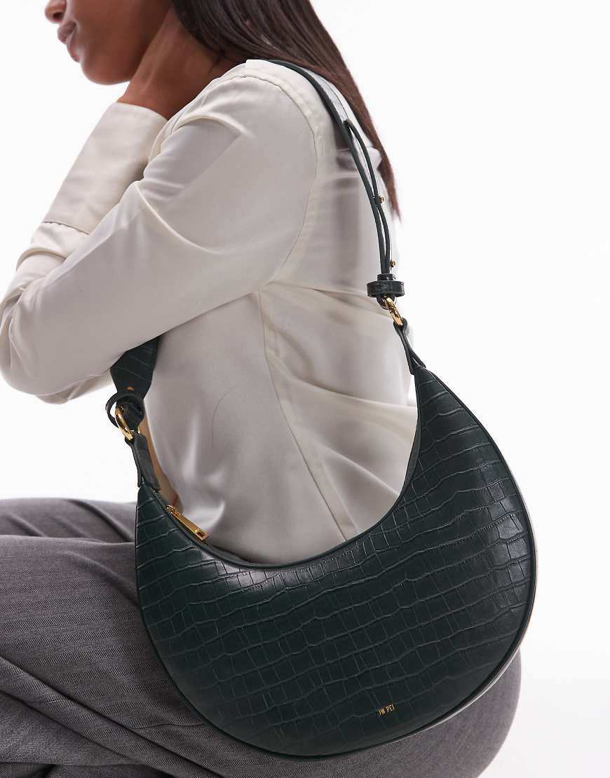 JW PEI - Carly - Saddle Bag zum Umhängen in Dunkelgrün von JW PEI