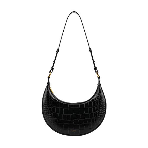 JW PEI Damen Carly Umhängetasche - Krokodilprägung Schwarz von JW PEI