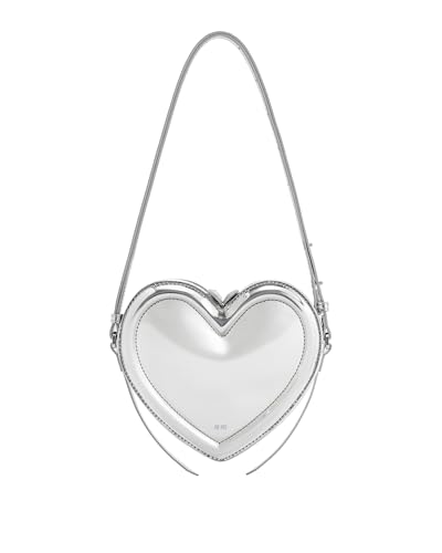 JW PEI Damen Arlene Tasche in Herzform, silber von JW PEI