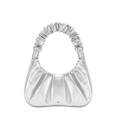 JW PEI Damen Gabbi Metallic geraffte Hobo Handtasche - Silber von JW PEI