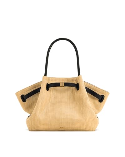 JW PEI Damen Hana Medium Faux Suede Tote Bag, Brauner Strohhalm, Medium von JW PEI