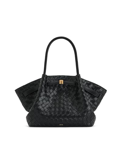 JW PEI Damen Hana Medium Faux Suede Tote Bag, Geflochtenes Schwarz, Einheitsgröße JW PEI Damen Hana Medium Faux Suede Tote Bag, Geflochtenes Schwarz, Einheitsgröße von JW PEI