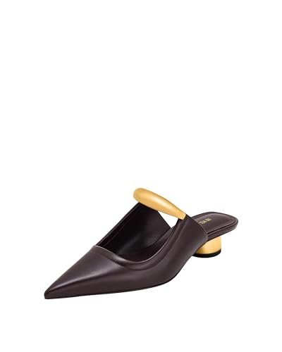 JW PEI Damen Helena Durchbrochene Mules - Weinrot von JW PEI