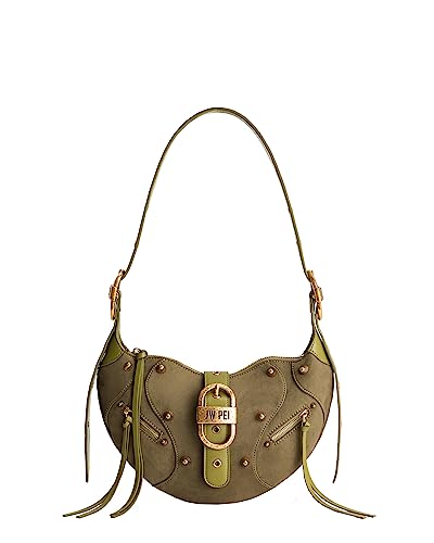 JW PEI Damen Tessa Umhängetasche - Wildleder Dunkeloliv von JW PEI