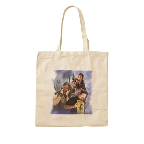 JWPPPATD 3 Moon Foley Cotton Canvas Bag Handbag Designer Shopper Fashion Fabric Unisex Foldable Ladies Casual Travel Grocery Reusable von JWPPPATD