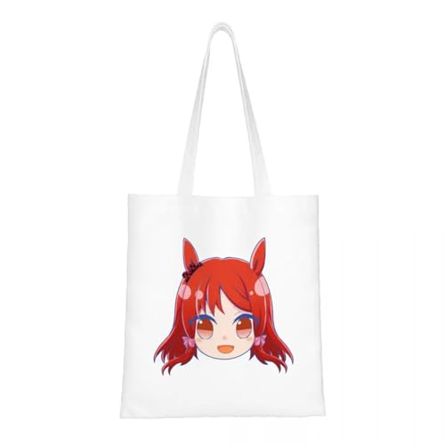 JWPPPATD Anime Uma Musume Pretty Derby Tragetaschen Damen Handtasche Faltbare College Schultertasche Bedruckte Einkaufstasche von JWPPPATD