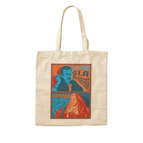 JWPPPATD Aqui No Hay Quien Viva Cotton Canvas Bag Fabric Printed Unisex Designer Fashion Ladies Foldable Shopper Shoulder Bag Reusable von JWPPPATD