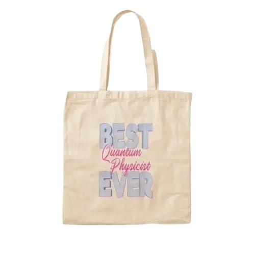 JWPPPATD Best Quantum Physicist Ever Cotton Canvas Bag Fabric Reusable Women Ladies Shopper Designer Fashion Handbag Grocery Foldable von JWPPPATD