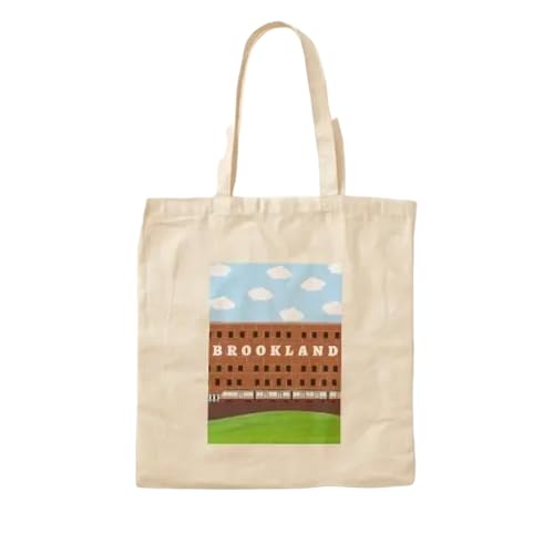 JWPPPATD Brookland Metro Stop Cotton Canvas Bag Casual Printed Women Travel Designer Reusable Fabric Tote Foldable Fashion Handbag von JWPPPATD