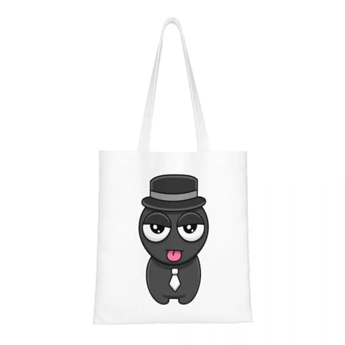 JWPPPATD Cartoon Sprunki Incredibox Spiel Tragetaschen Frauen Handtasche Canvas Student Schultertasche Wiederverwendbare Einkaufstasche von JWPPPATD