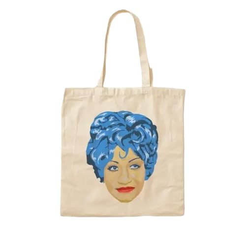 JWPPPATD Celia Cruz Cotton Canvas Bag Foldable Tote Shopper Ladies Fabric Designer Handbag Reusable Casual Travel Printed Shoulder Bag von JWPPPATD