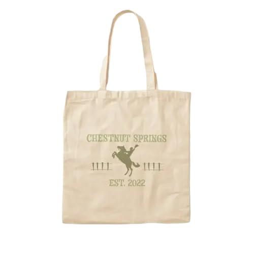 JWPPPATD Chestnut Springs By Elsie Silver Cotton Canvas Bag Casual Fabric Printed Shopper Women Foldable Shoulder Bag Tote Unisex von JWPPPATD