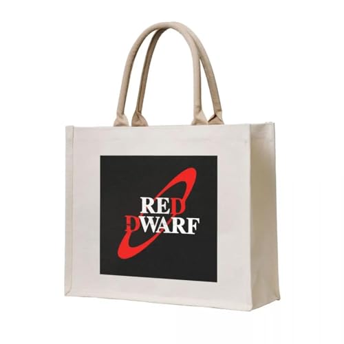 JWPPPATD Einkaufstasche Distressed Red Dwarf Logo Frau einkaufen Anpassbare Öko-Packung Wiederverwendbare Taschen von JWPPPATD