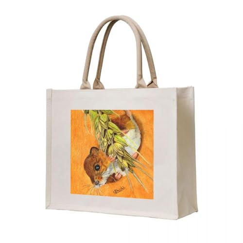 JWPPPATD Einkaufstasche Dormouse Hanging In There personalisierte Lady Shopper Frauen Damentaschen von JWPPPATD