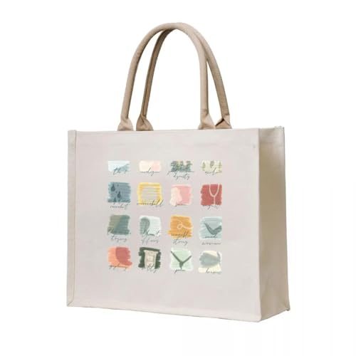 JWPPPATD Einkaufstasche Folklore Damen wiederverwendbare Einkaufstasche Luxus Damen Universität Shopper Taschen von JWPPPATD