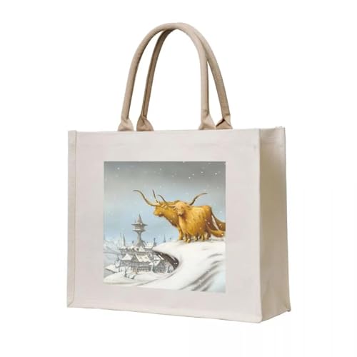 JWPPPATD Einkaufstasche In the Bleak Midwinter Shopping Canvas Schulter wiederverwendbare Einkaufstaschen für Frauen von JWPPPATD
