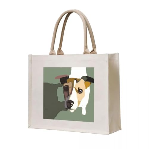 JWPPPATD Einkaufstasche Jack Russel in der Sonne Tote benutzerdefinierte Tuch Damen Einkaufstaschen benutzerdefinierte JWPPPATD Einkaufstasche Jack Russel in der Sonne Tote benutzerdefinierte Tuch Damen Einkaufstaschen benutzerdefinierte von JWPPPATD