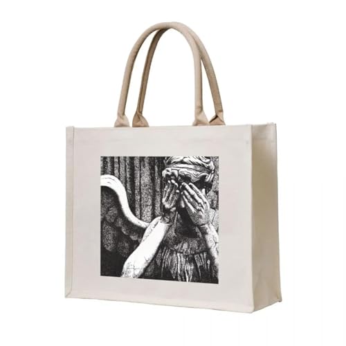 JWPPPATD Einkaufstasche Weeping Angel Luxus Damen Damen Stoff Geschenktaschen von JWPPPATD