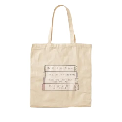 JWPPPATD Elena Ferrante Most Popular Work Book S Canvas Bag Fabric Ladies Shoulder Bag Shopper Grocery Designer Casual Fashion Unisex von JWPPPATD