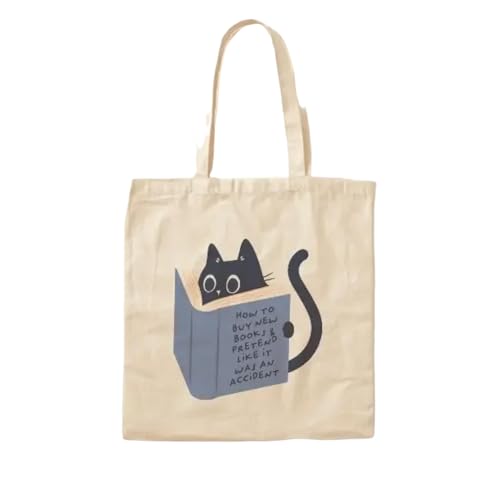 JWPPPATD How To Buy New Books Cotton Canvas Bag Shopper Ladies Fabric Casual Unisex Travel Handbag Fashion Printed Women Designer von JWPPPATD