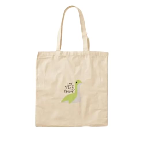 JWPPPATD I Play Apex For The Nessies Cotton Canvas Bag Handbag Shoulder Bag Printed Casual Unisex Travel Tote Fabric Foldable Grocery von JWPPPATD