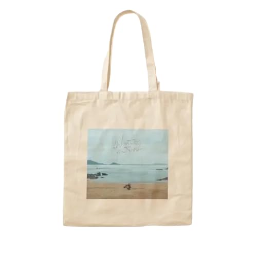 JWPPPATD I Told Sunset About You Cotton Canvas Bag Grocery Women Designer Handbag Casual Shoulder Bag Printed Foldable Ladies Fashion von JWPPPATD