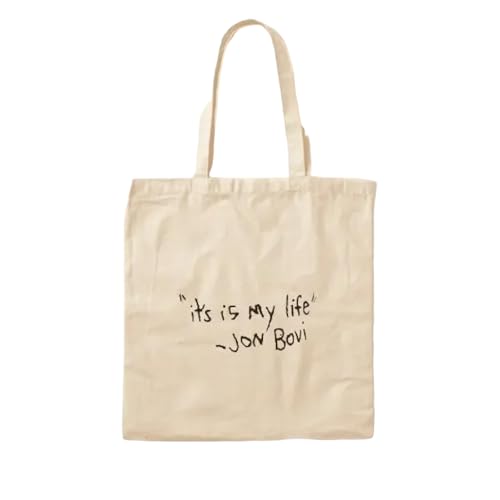 JWPPPATD It Is Is My Life Cotton Canvas Bag Casual Women Unisex Reusable Fashion Handbag Tote Fabric Shoulder Bag Foldable Designer von JWPPPATD