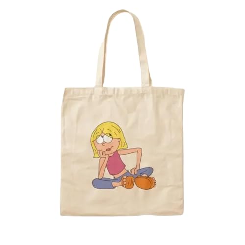 JWPPPATD Lizzie Mcguire Cotton Canvas Bag Ladies Printed Reusable Unisex Foldable Shoulder Bag Casual Travel Shopper Grocery Fabric von JWPPPATD