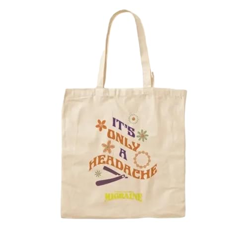 JWPPPATD Migraine Spring Lane Studios It Is Onl Canvas Bag Fabric Fashion Casual Handbag Designer Travel Reusable Foldable Grocery Women von JWPPPATD