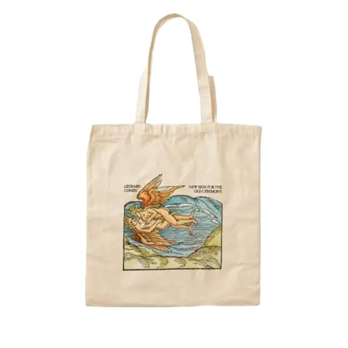 JWPPPATD New Skin For The Old Ceremony Cotton Canvas Bag Printed Fabric Unisex Reusable Designer Ladies Grocery Women Shoulder Bag von JWPPPATD