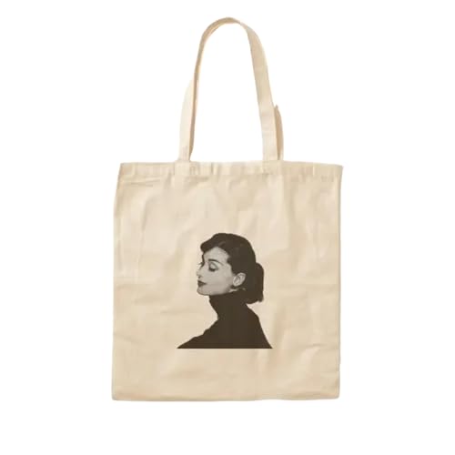 JWPPPATD Nomi Winsor My Dear Audrey 2017 Cot Canvas Bag Shoulder Bag Ladies Shopper Foldable Handbag Fabric Unisex Tote Designer von JWPPPATD