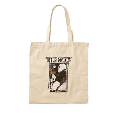 JWPPPATD Nosferatu E Cotton Canvas Bag Fashion Ladies Printed Designer Tote Grocery Unisex Casual Women Handbag Reusable Shopper von JWPPPATD