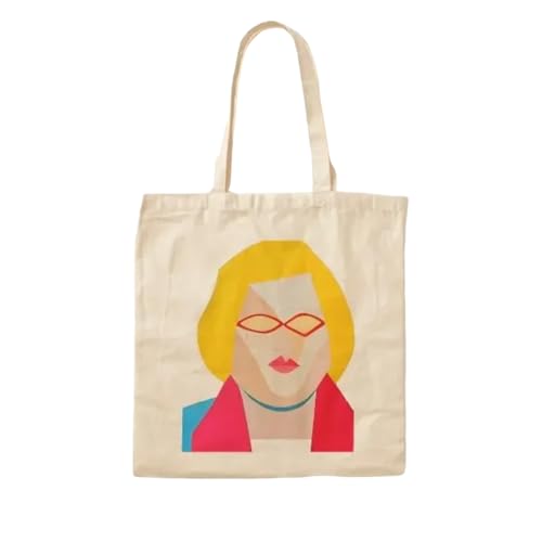 JWPPPATD Paquita Salas Cotton Canvas Bag Reusable Designer Travel Fashion Handbag Shopper Fabric Printed Shoulder Bag Women Casual Tote von JWPPPATD