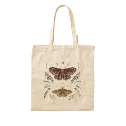 JWPPPATD Saturnia Pavonia Cotton Canvas Bag Fashion Casual Reusable Shoulder Bag Shopper Designer Unisex Ladies Foldable Travel Printed von JWPPPATD