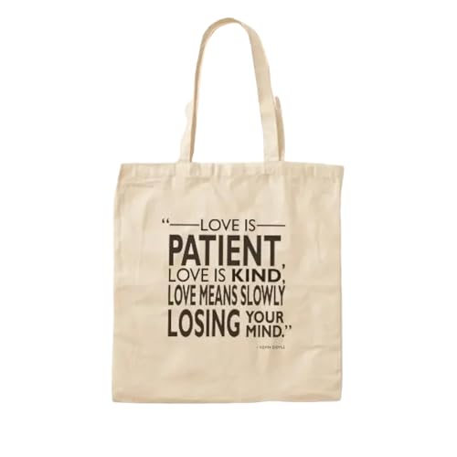 JWPPPATD Slowly Losing Your Mind Cotton Canvas Bag Handbag Travel Unisex Foldable Ladies Grocery Fashion Printed Fabric Tote Shopper von JWPPPATD