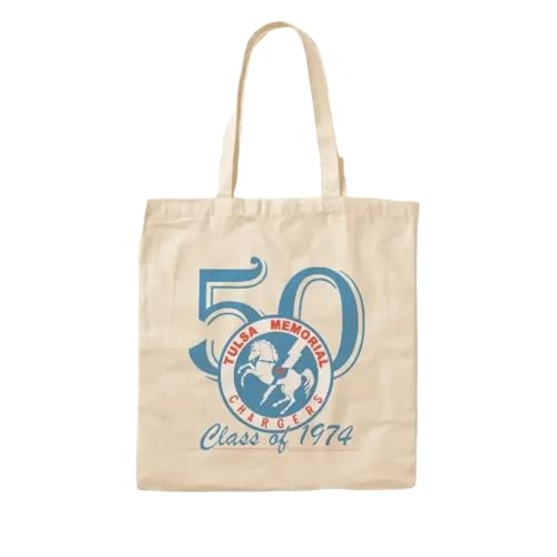 JWPPPATD Small Print Tulsa Memorial Class Of 7 Canvas Bag Travel Fashion Ladies Tote Handbag Unisex Shoulder Bag Designer Grocery von JWPPPATD