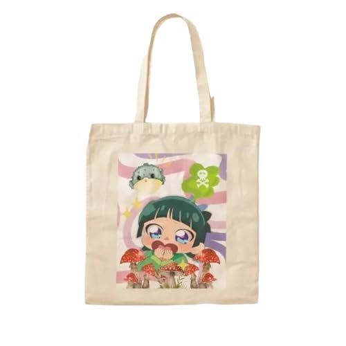 JWPPPATD The Apothecary Diaries Maomao Poison C Canvas Bag Reusable Ladies Fabric Shopper Unisex Handbag Women Casual Shoulder Bag von JWPPPATD